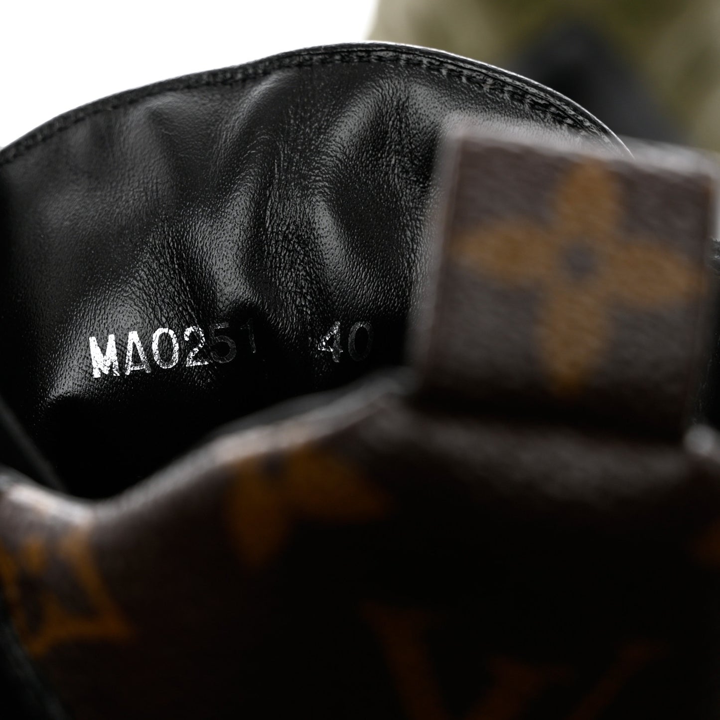 Nylon Embroidered Monogram Suede Laureate Platform Desert Boots 40 Kaki