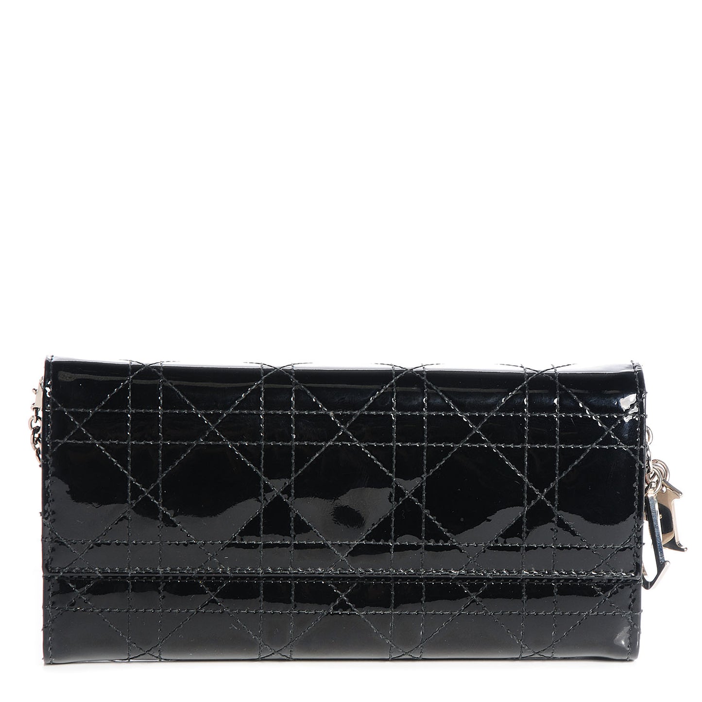 Patent Cannage Rendez-vous Chain Wallet Black