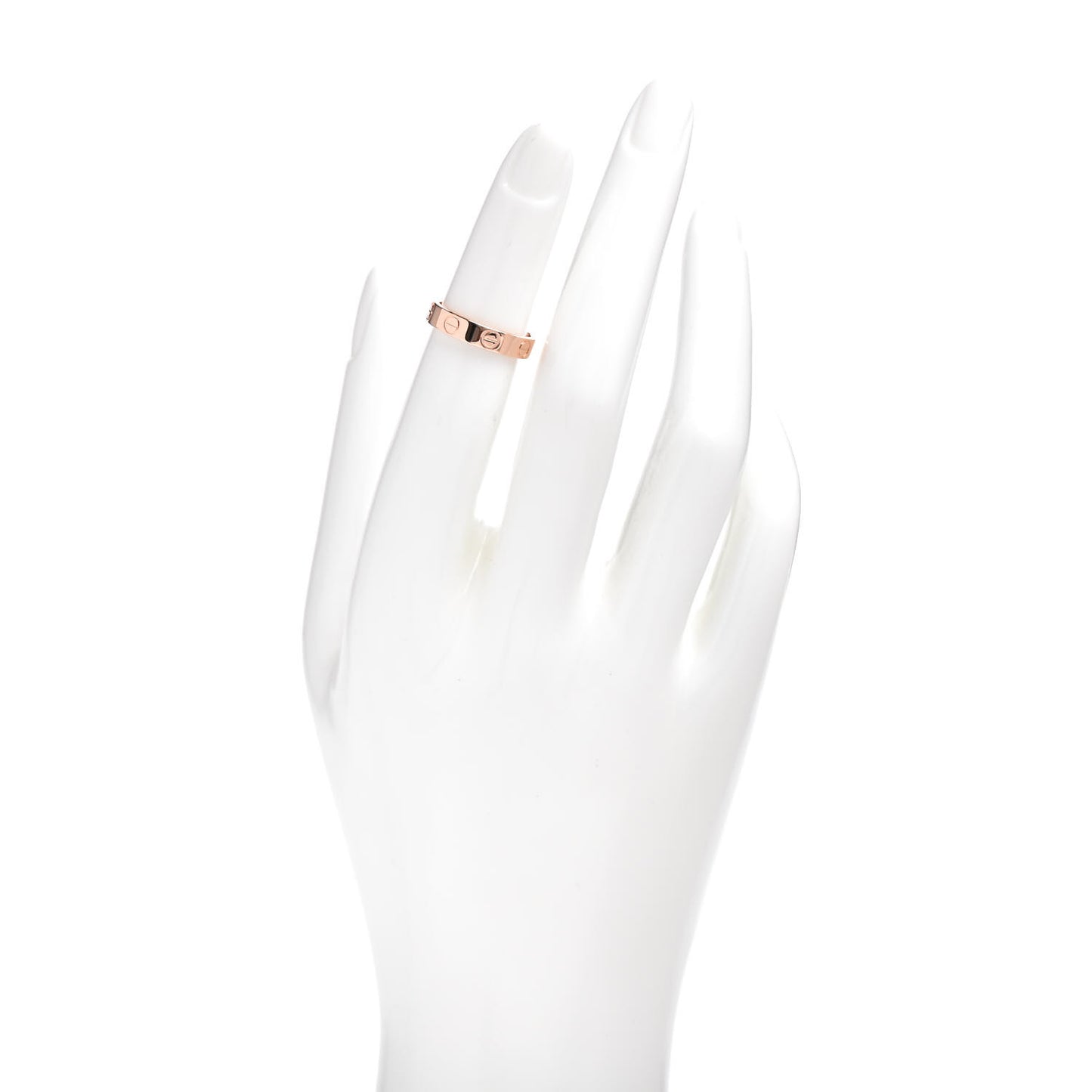 18K Pink Gold 3.5mm LOVE Wedding Band Ring 47 4