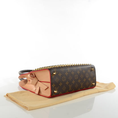Louis Vuitton Monogram Calf Hair Spikes Iconoclasts Christian Louboutin Tote Red 4 of 7