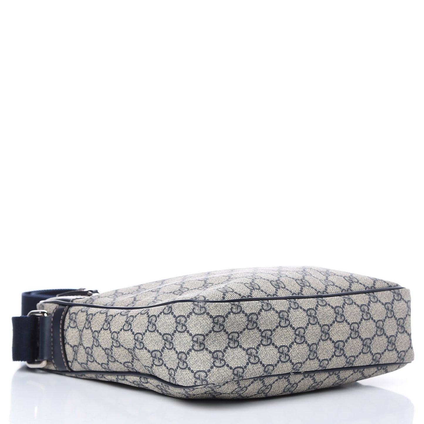 GG Plus Monogram Selleria Calfskin Medium Messenger Bag Beige Blue