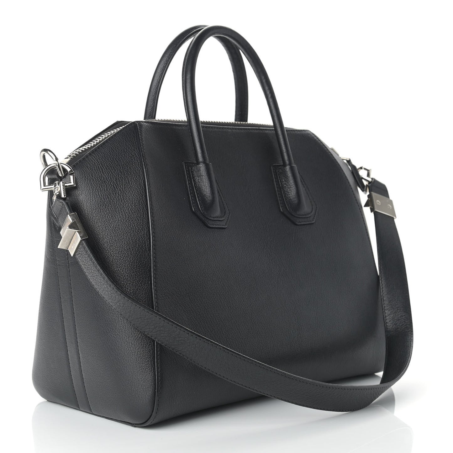 Sugar Goatskin Medium Antigona Black