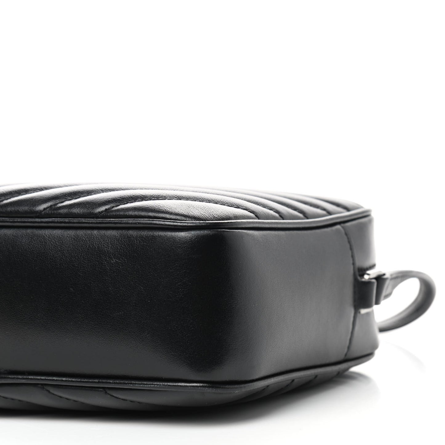 Calfskin Matelasse Monogram Lou Camera Bag Black
