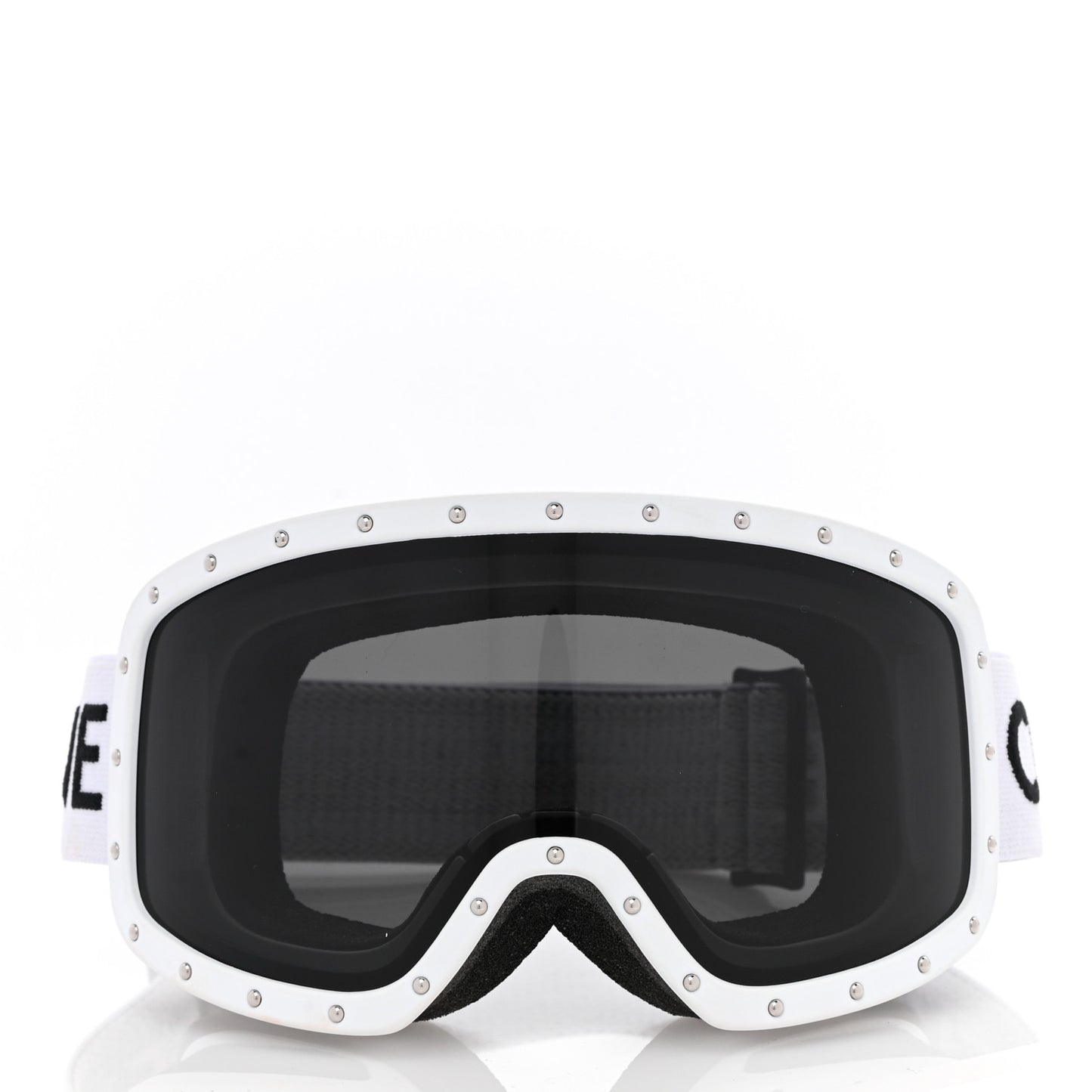 Studded Ski Goggles White