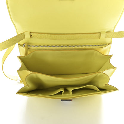 Celine Liege Calfskin Medium Classic Box Flap Bag Fluo Yellow 5 of 10