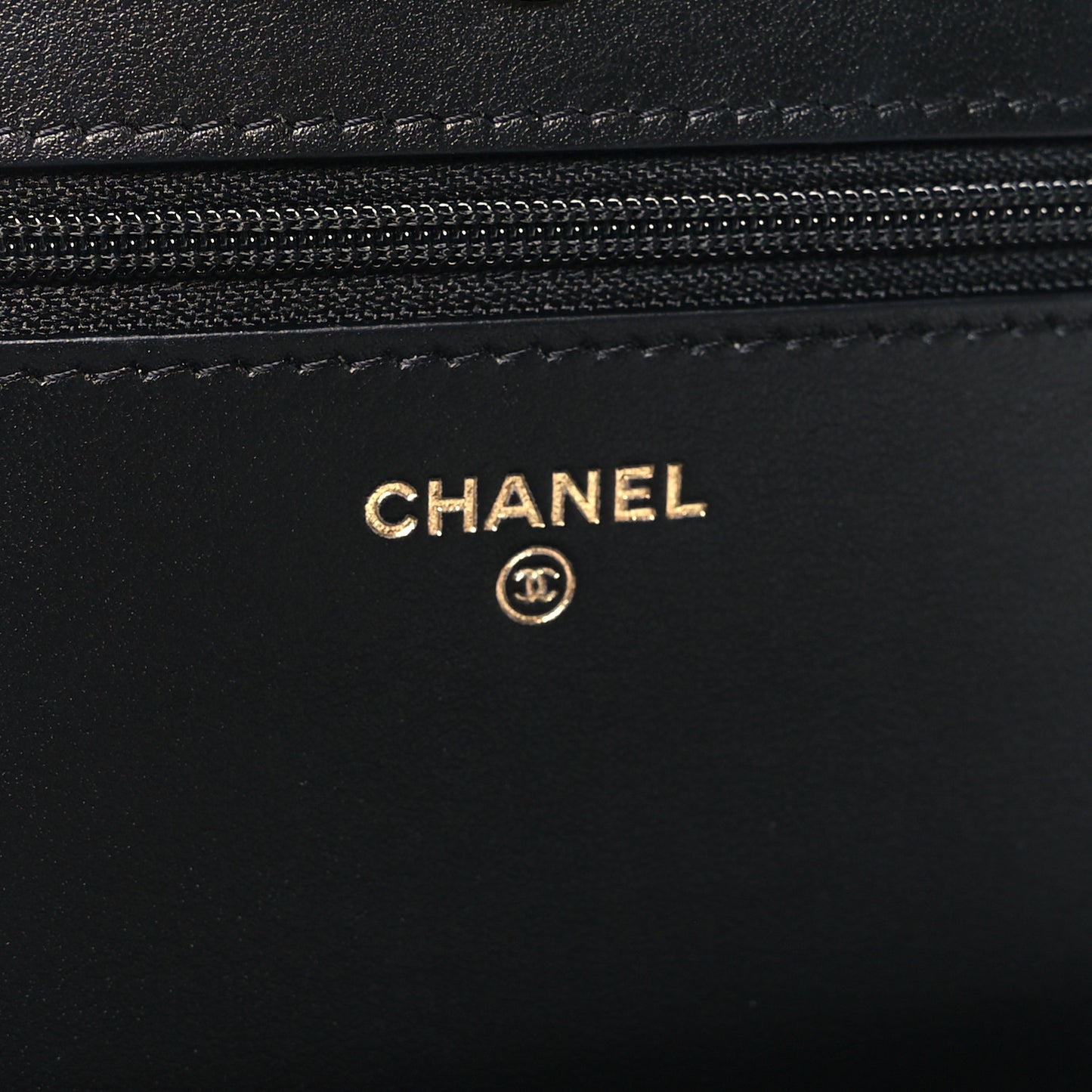 Caviar Quilted Boy Wallet On Chain WOC Black