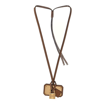 Hermes Swift Large O'Kelly Pendant Necklace Gold 3 of 6