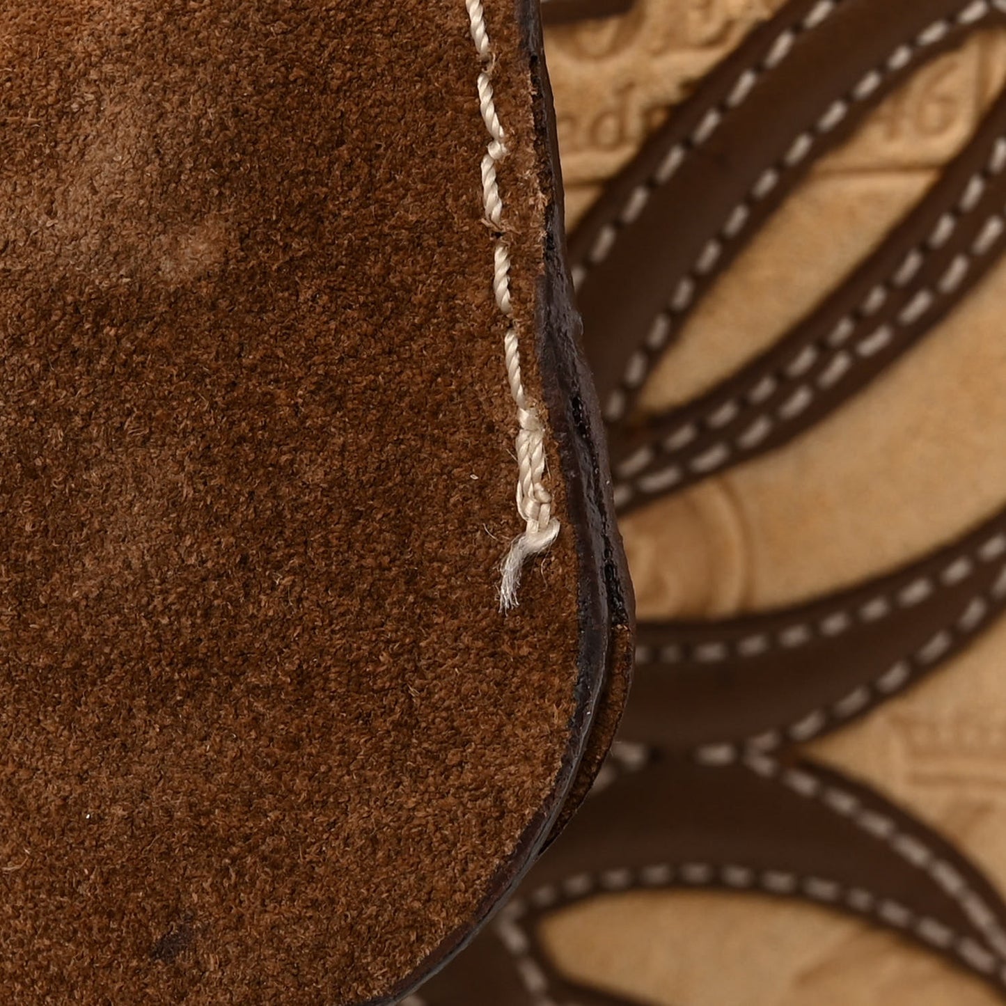 Suede Embellished 160 Anniversary Amazona Beige Brown