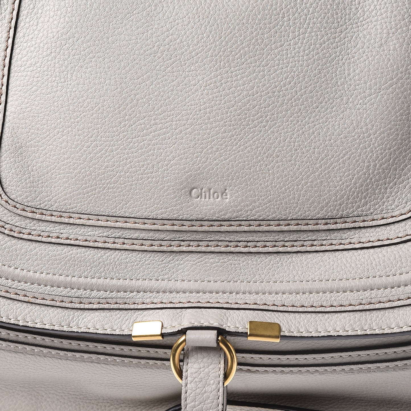 Calfskin Large Marcie Satchel Dove