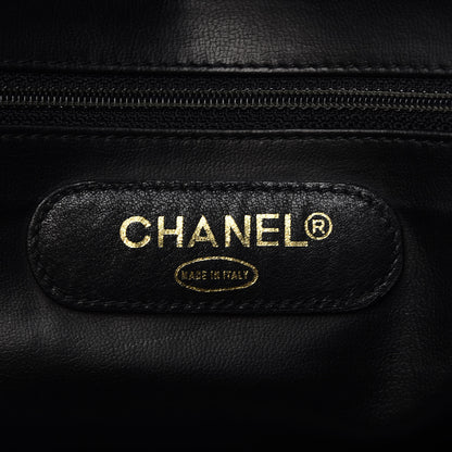 Chanel Calfskin Stitched Duffel Bag Black 5 of 8