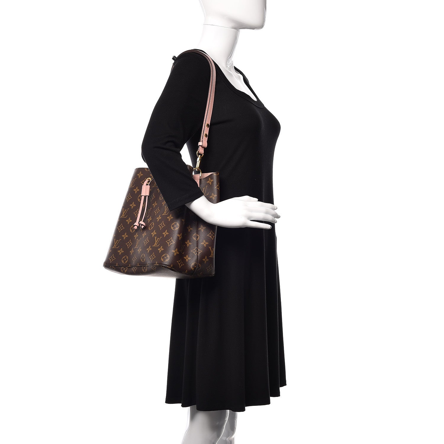 Louis Vuitton Monogram Neonoe MM Rose Poudre 2 of 10