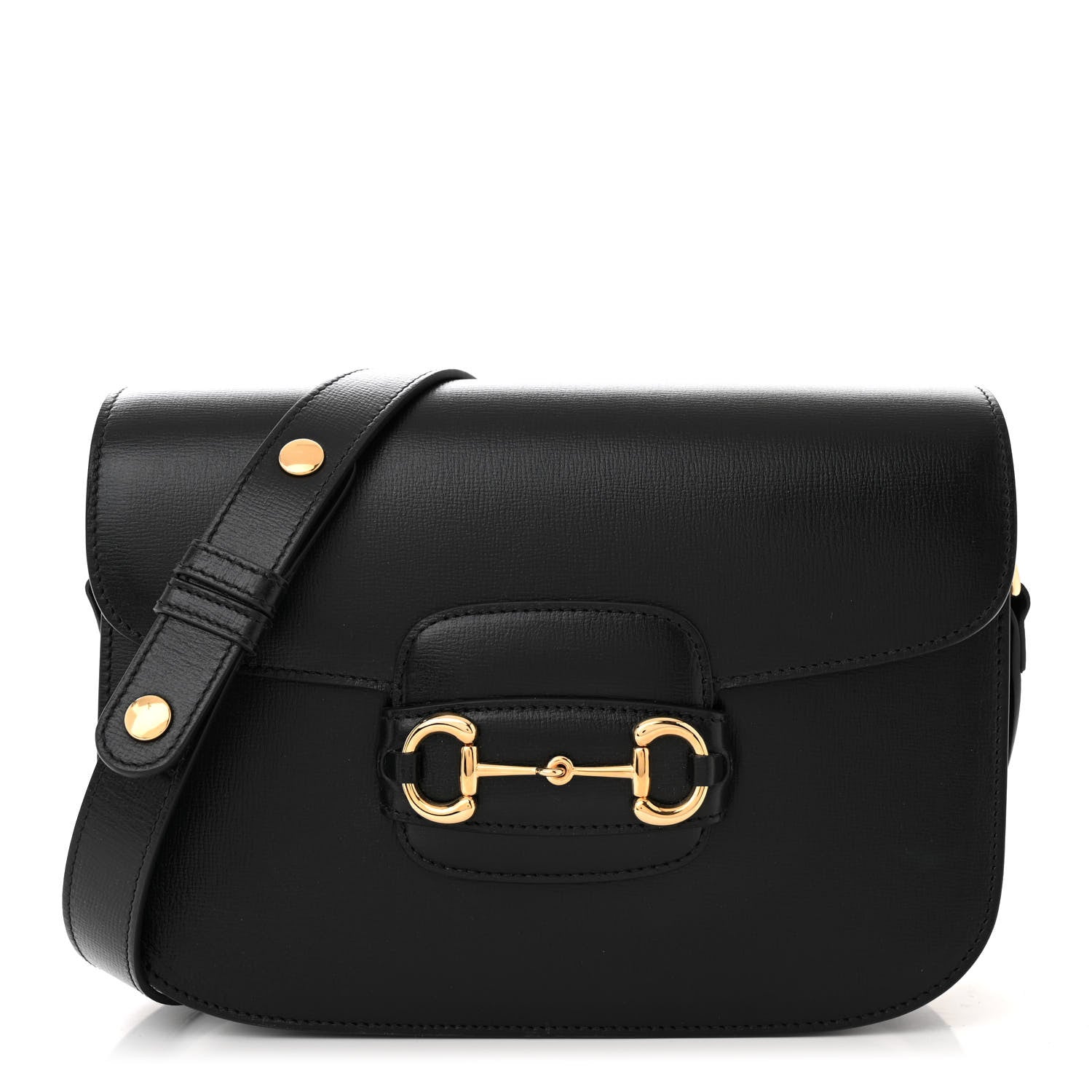 Gucci Azalea Calfskin Horsebit 1955 Shoulder Bag Black 1 of 10