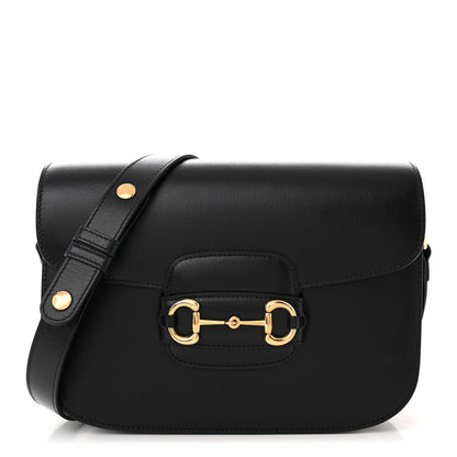 Gucci Azalea Calfskin Horsebit 1955 Shoulder Bag Black 1 of 10