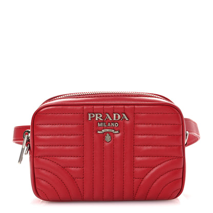 Prada Soft Calfskin Diagramme Camera Bag Rosso 1 of 10
