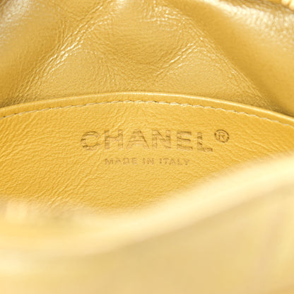 Chanel Iridescent Caviar Quilted Small Timeless Camera Case Yellow 6 of 10