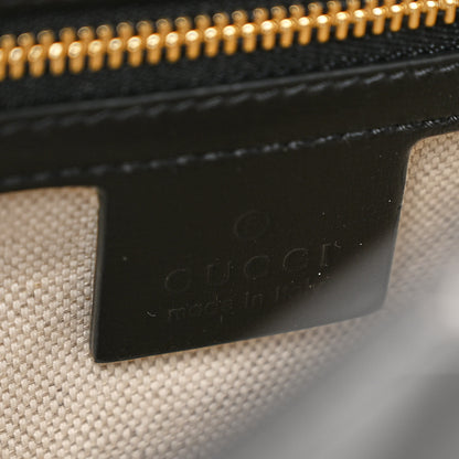 Gucci X BALENCIAGA Calfskin Logo Print Medium Jackie 1961 Hobo Black 6 of 11