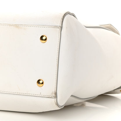 Versace Vitello Calfskin Large Signature Tote White 9 of 16