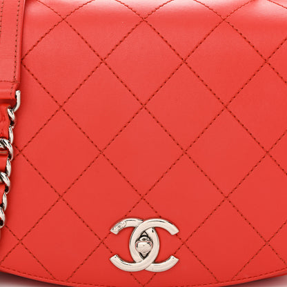 Chanel Calfskin Stitched Ring My Bag Flap Crossbody Red 8 of 16