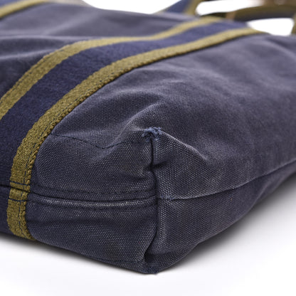 Hermes Canvas Fourre Tout Navy 11 of 14