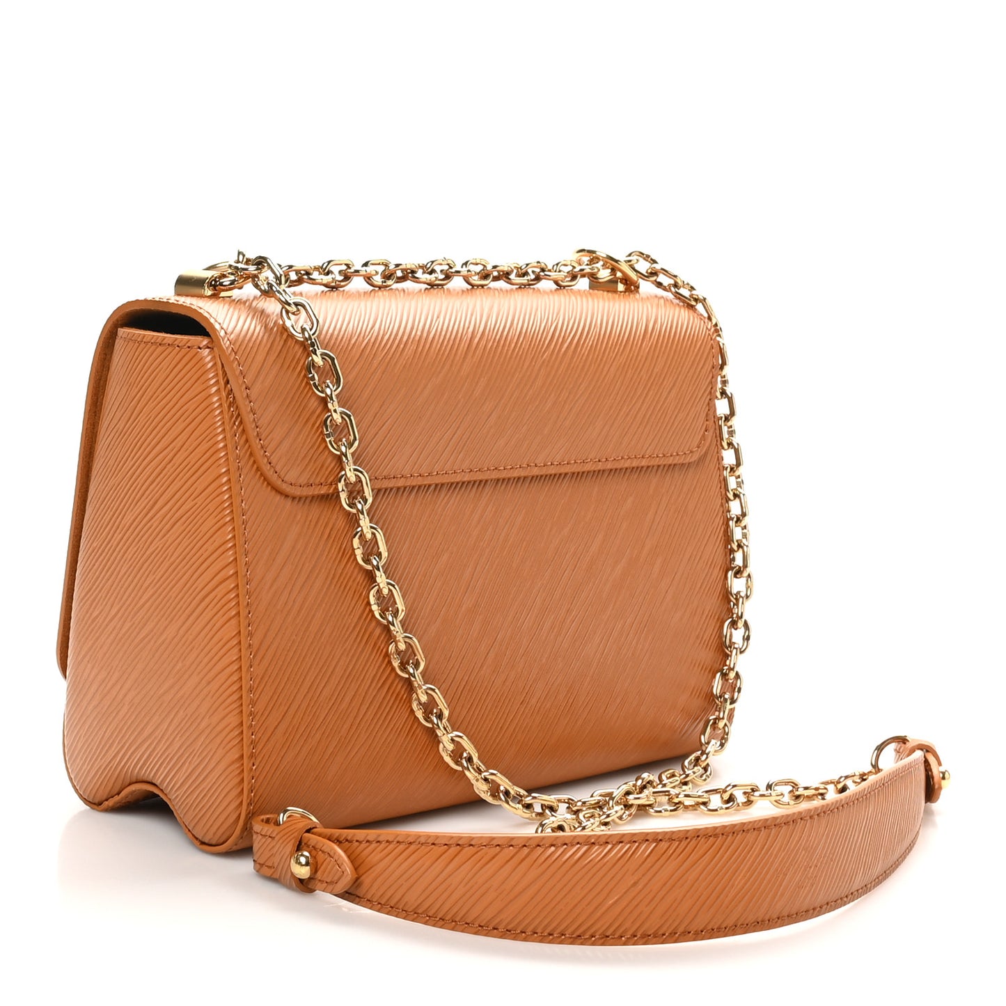 Epi Twist Shoulder Bag MM Gold Miel