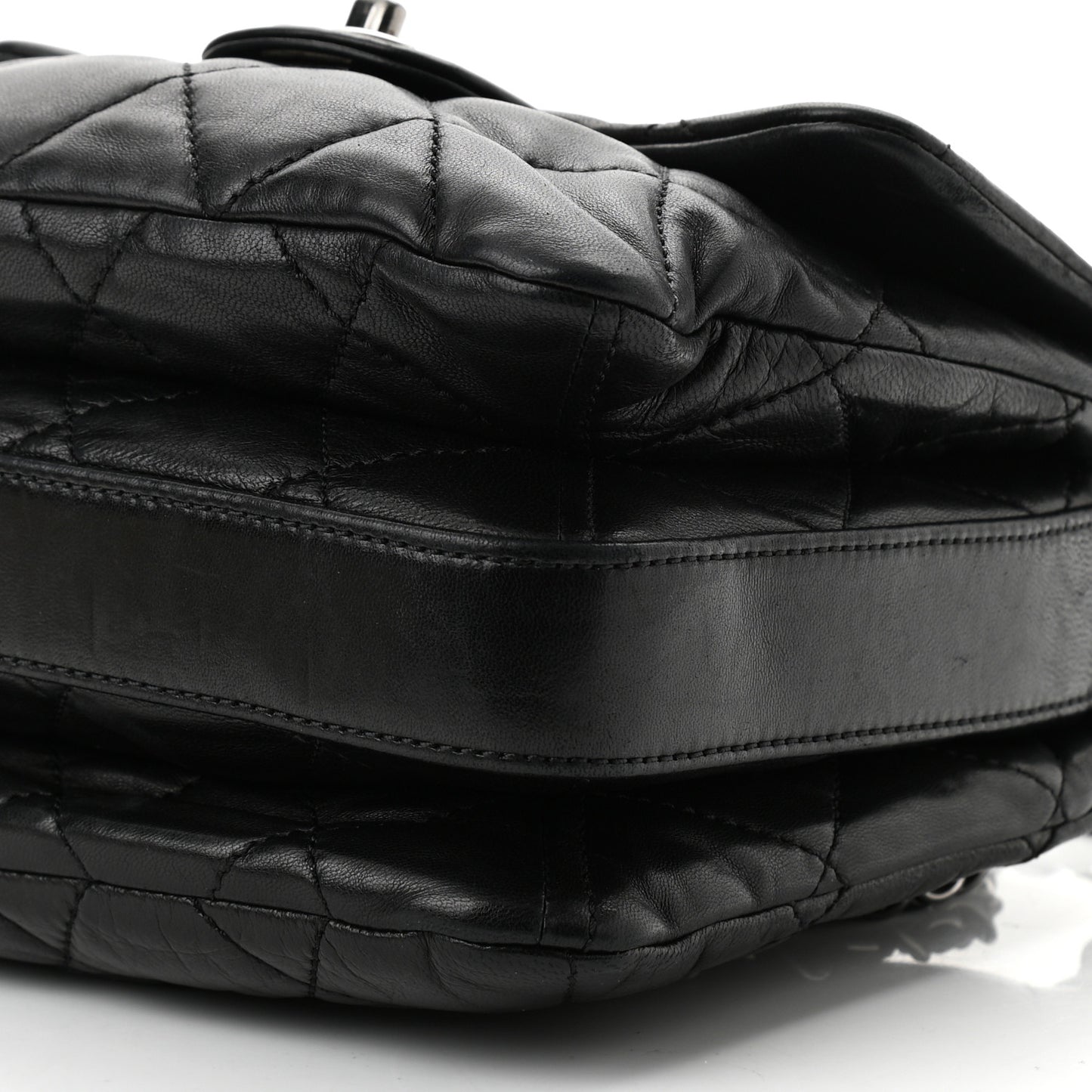 Lambskin Quilted Mini Chanel 3 Flap Black