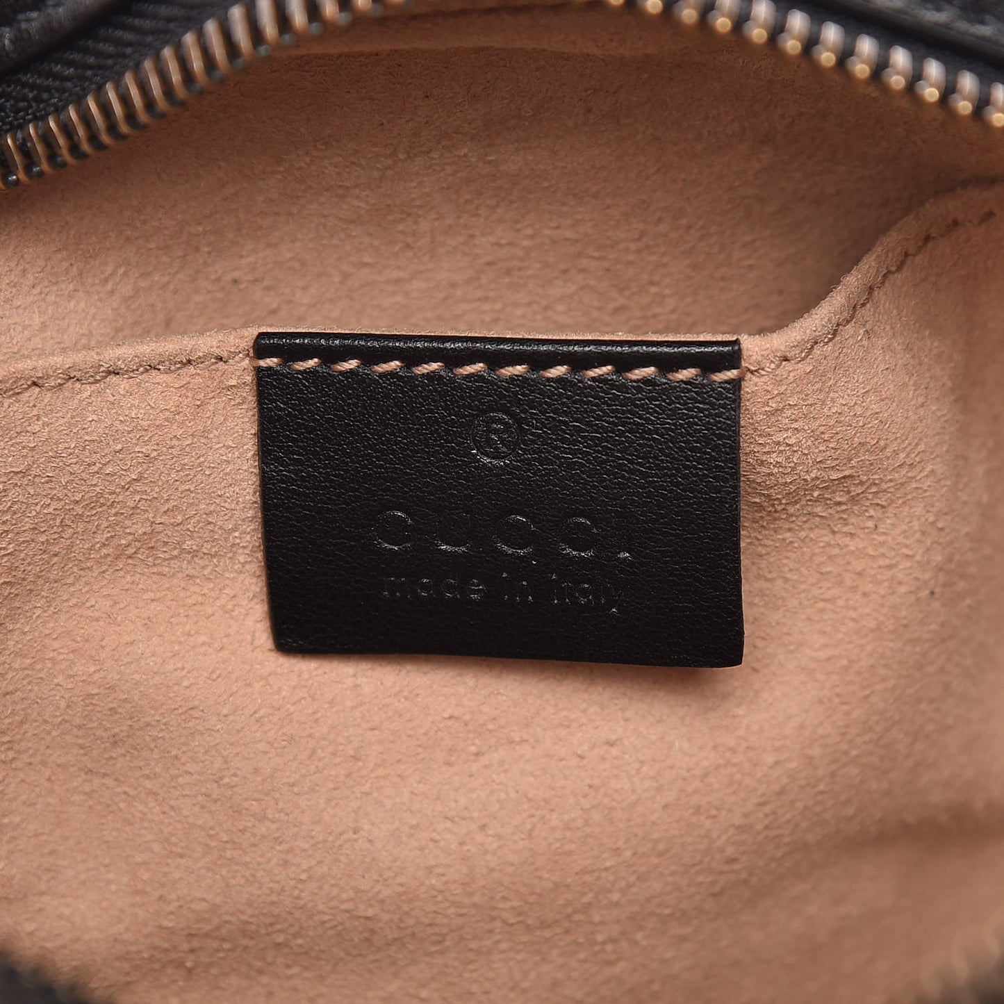 Calfskin Matelasse Mini GG Marmont Chain Shoulder Bag Black
