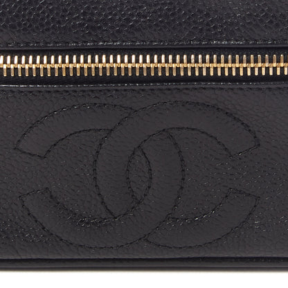 Chanel Caviar Vanity Cosmetic Case Black 7 of 9