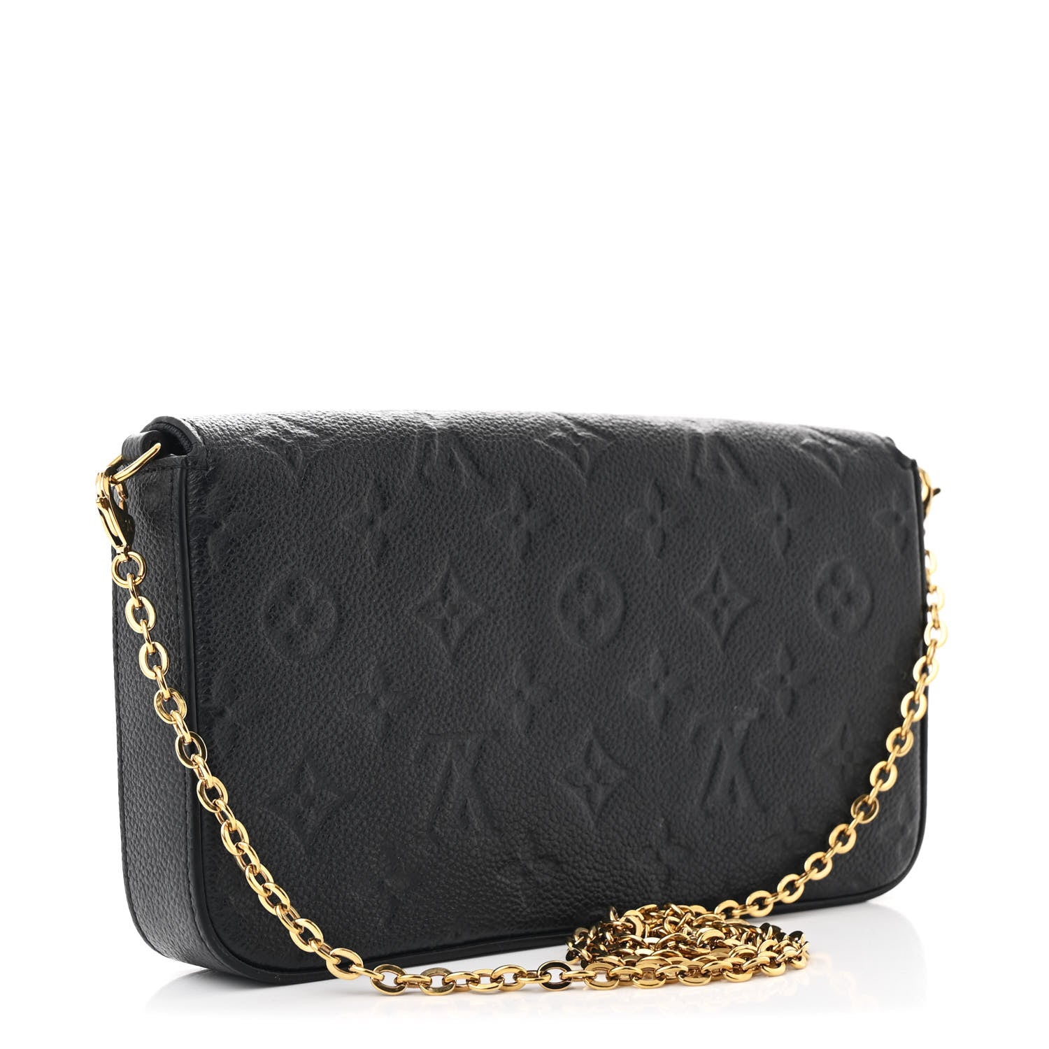 Louis Vuitton Empreinte Pochette Felicie Chain Wallet Black 4 of 14