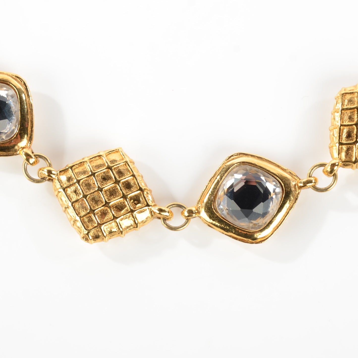 Crystal CC Necklace Gold