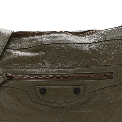 Balenciaga Agneau Arena Medium Le City Moto  Khaki 8 of 10