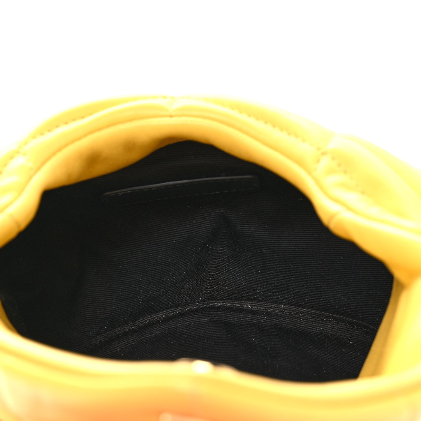 Lambskin Monogram Loulou Puffer Pouch Clutch Sunflower