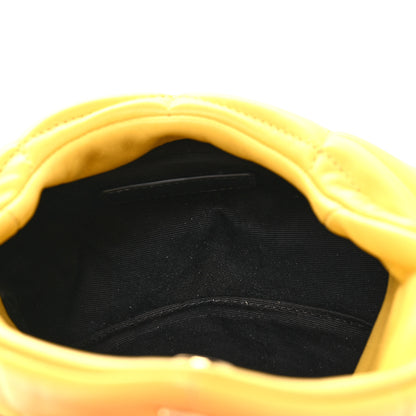 Saint Laurent Lambskin Monogram Loulou Puffer Pouch Clutch Sunflower 6 of 12
