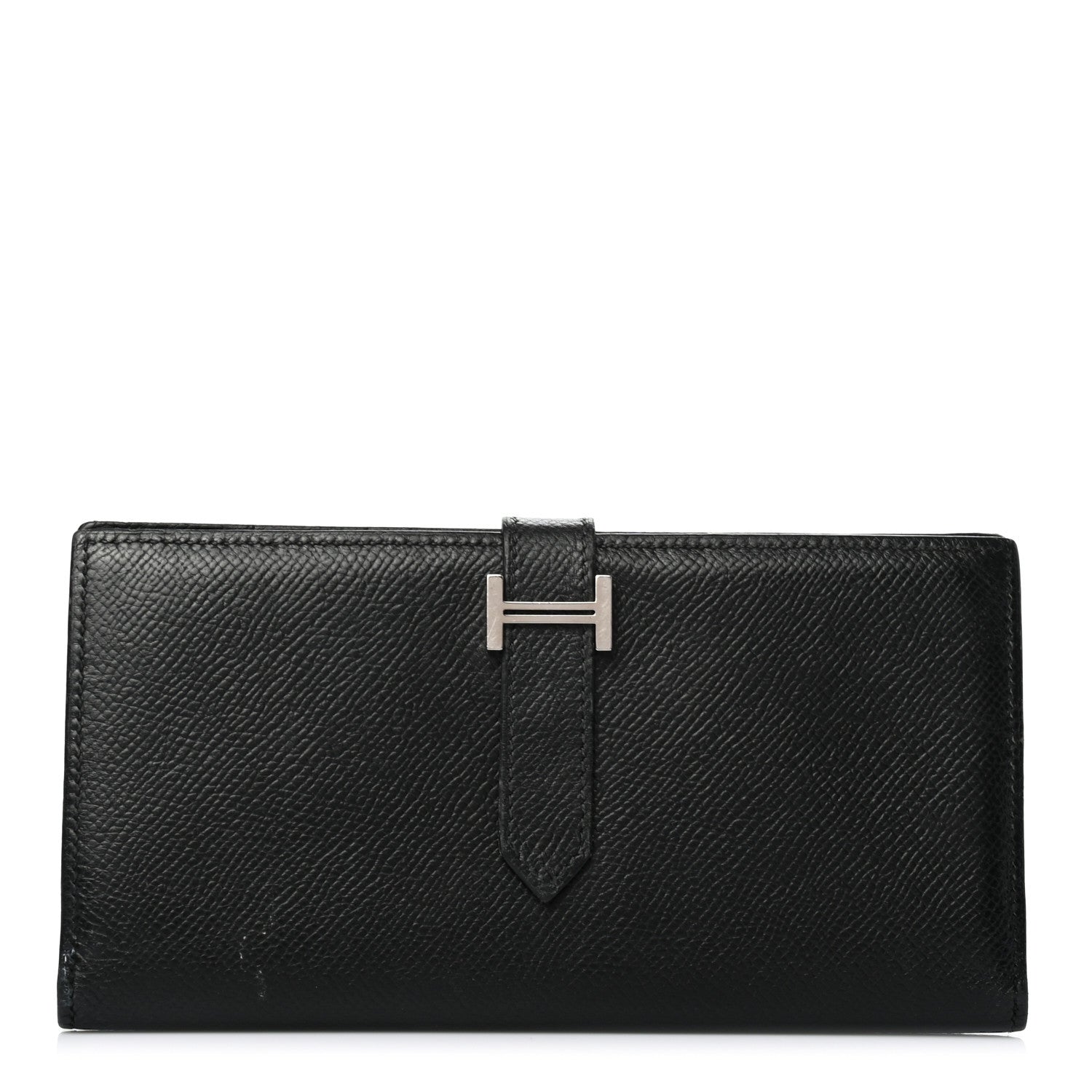 Hermes Epsom Bearn Gusset Wallet Black 1 of 16