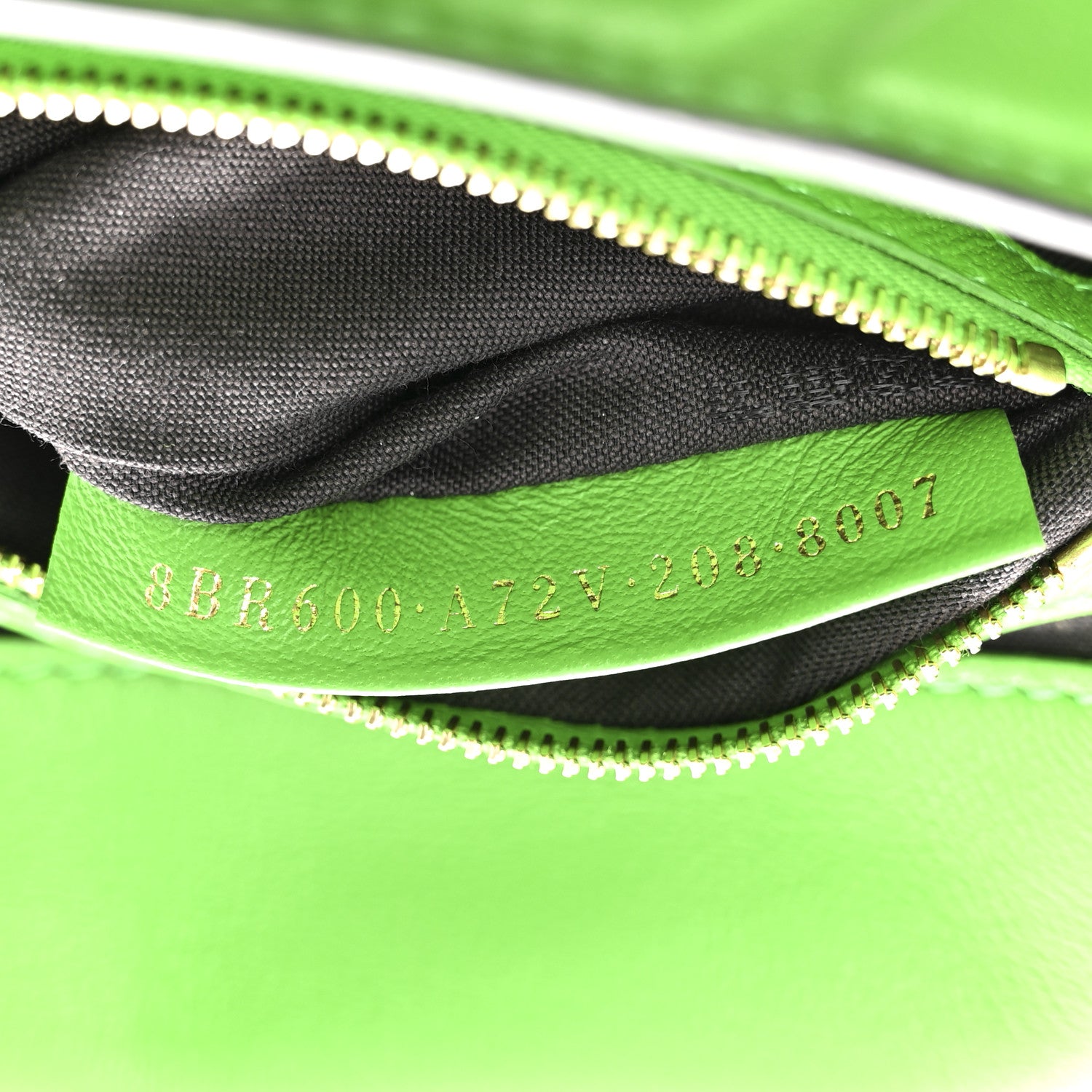 Fendi Nappa FF 1974 Embossed Baguette Tomatillo 7 of 10