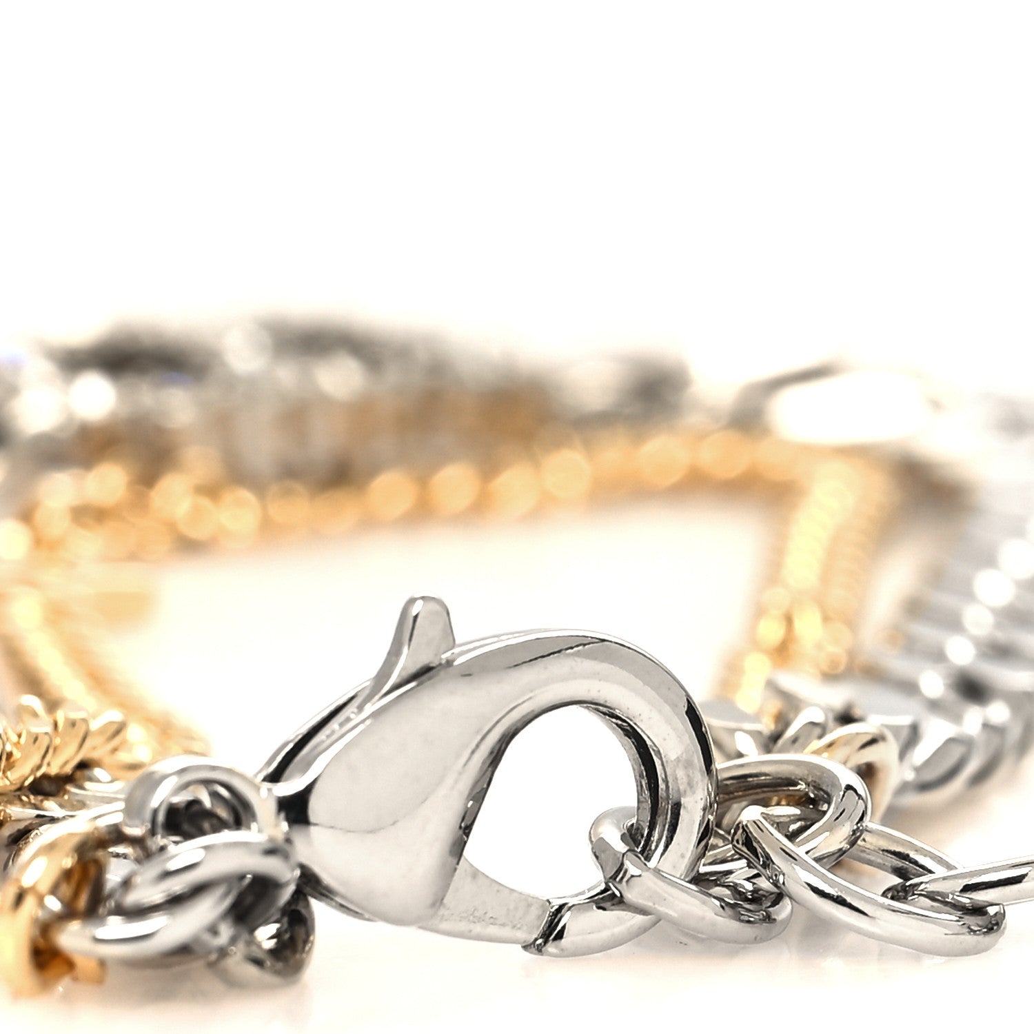 Christian Dior Crystal CD Bracelet Silver Gold 4 of 5
