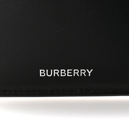 Burberry Grained Calfskin Embossed Logo Bi-Fold Wallet Black 6 of 6