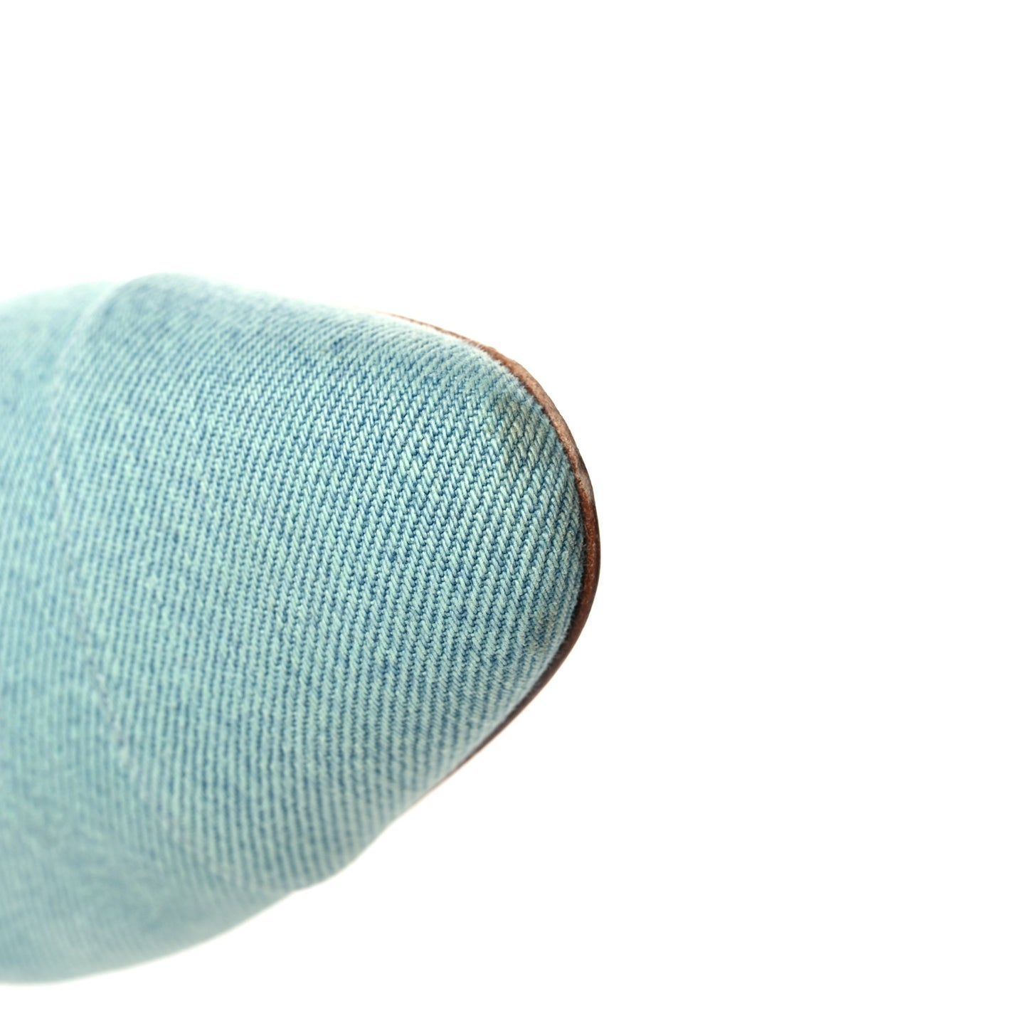 Denim Cap Toe CC Slingback Flats 36 Blue