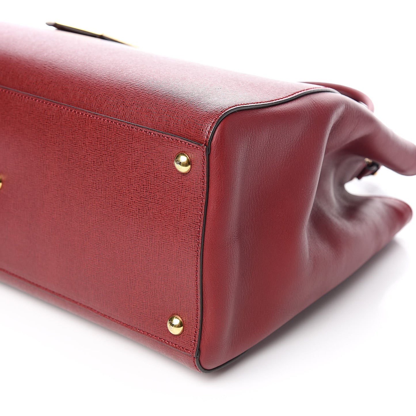 Vitello Elite Regular 2Jours Tote Rosso Scuro Ciliegia