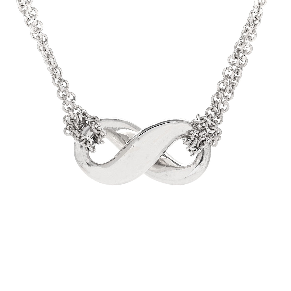 Sterling Silver Figure 8 Pendant Necklace