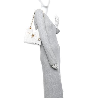 Chanel Caviar Quilted Mini Chanel 25 Handbag White 2 of 11