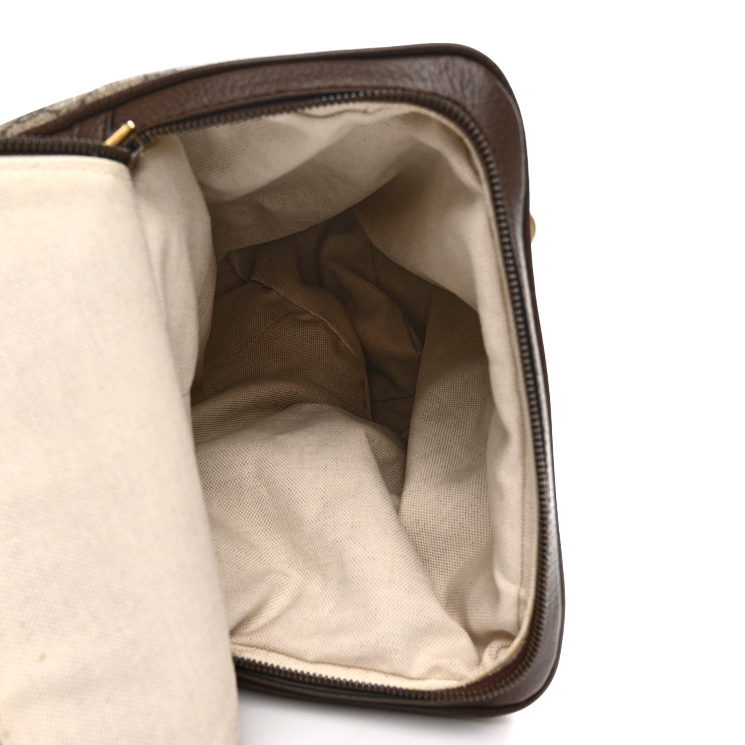 Gucci GG Supreme Monogram Textured Dollar Calfskin Web Large Savoy Bowling Bag Beige Ebony New Acero 14 of 14