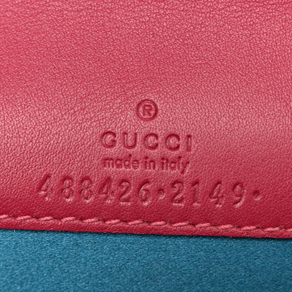 Gucci Velvet Matelasse Love Embroidered GG Marmont Mini Bag Light Raspberry Rose 6 of 11