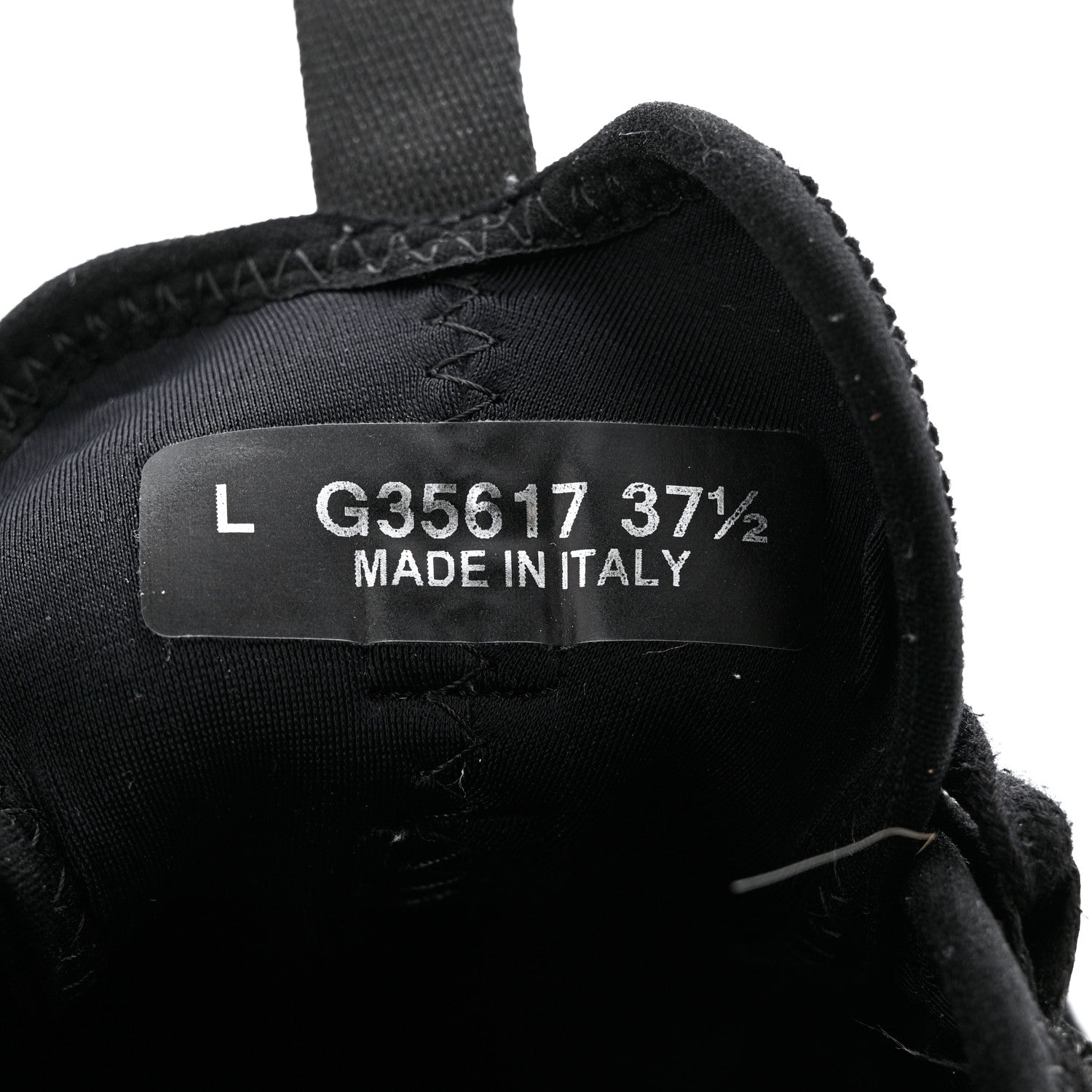 Chanel Velvet Calfskin Mixed Fibers CC Sneakers 37.5 Black 6 of 11