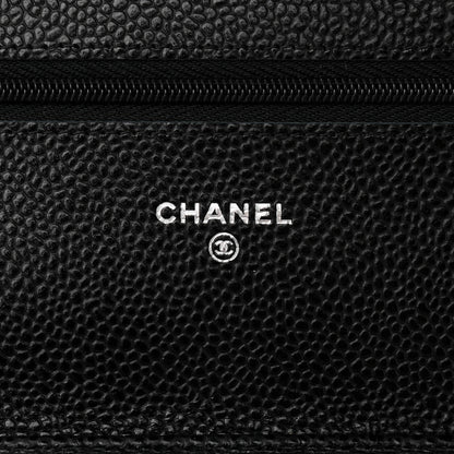 Chanel Caviar Quilted Wallet On Chain WOC Black 6 of 10