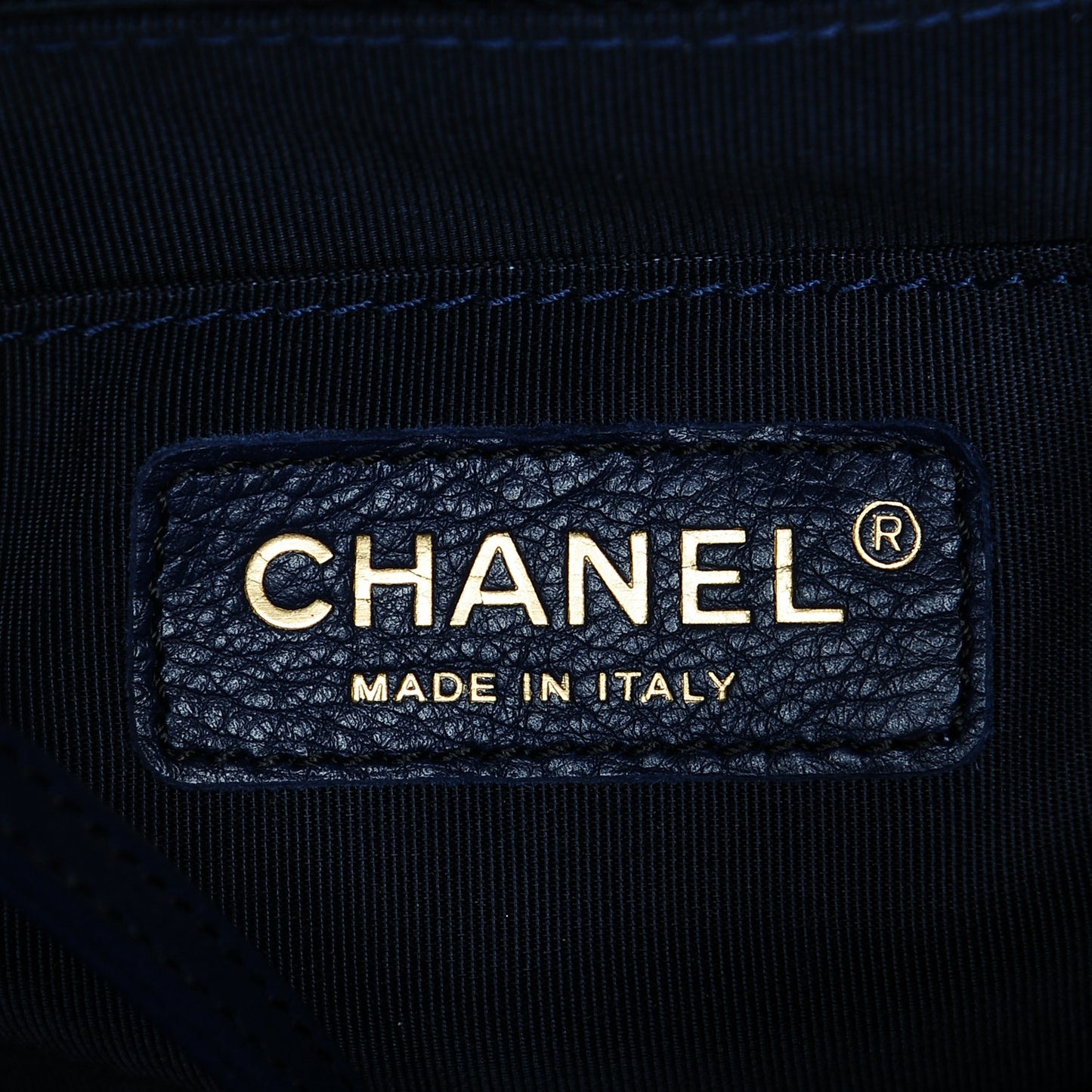 Washed Denim Quilted Small Urban Spirit Drawstring Bag Dark Blue