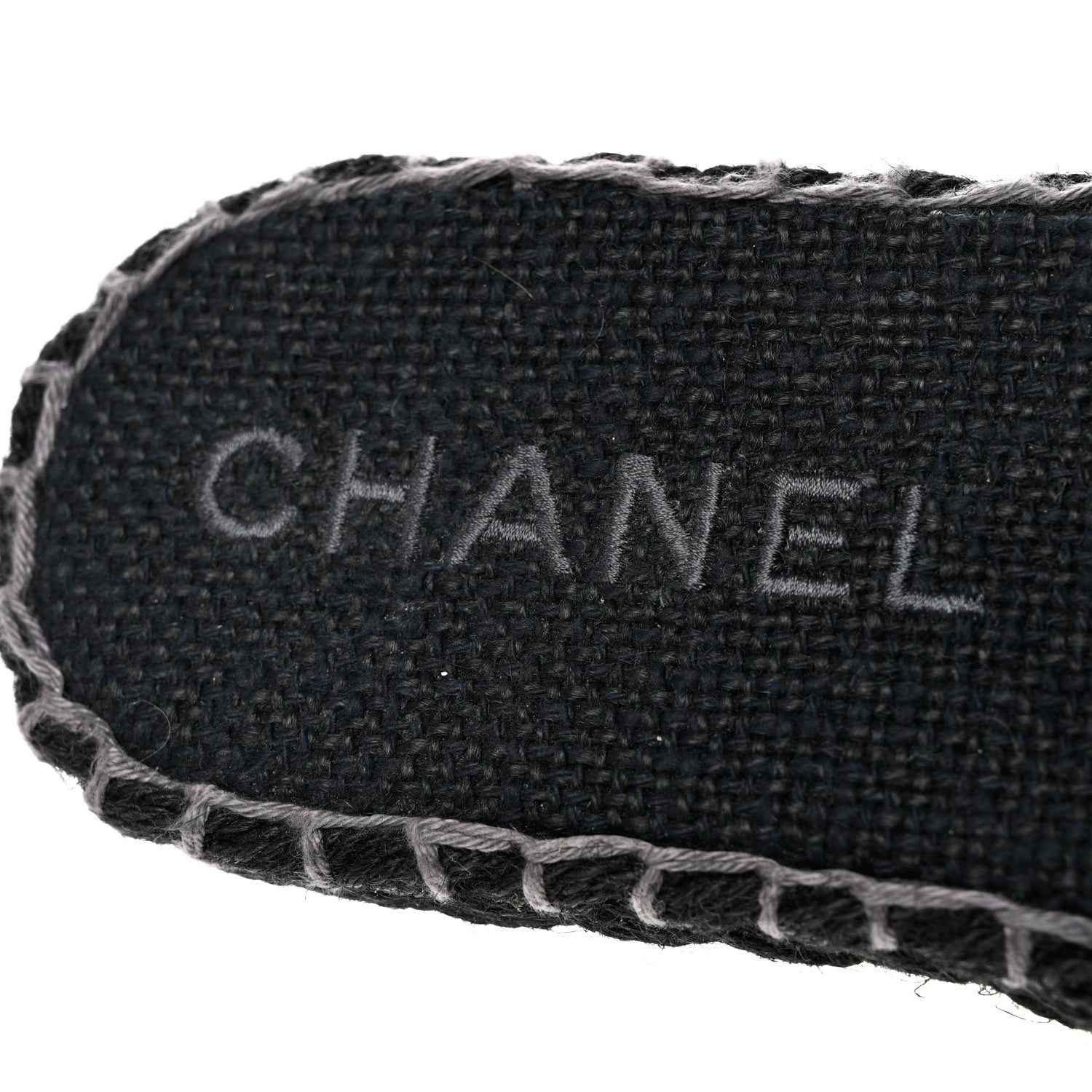 Chanel Cord Braided CC Mules 39 Black 7 of 12