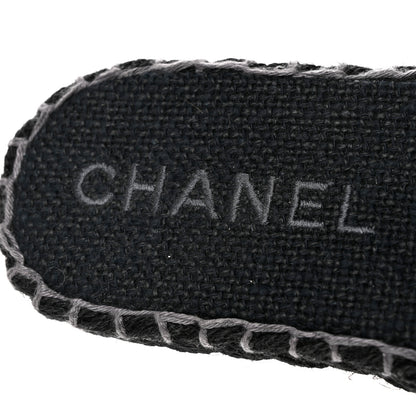 Chanel Cord Braided CC Mules 39 Black 7 of 12