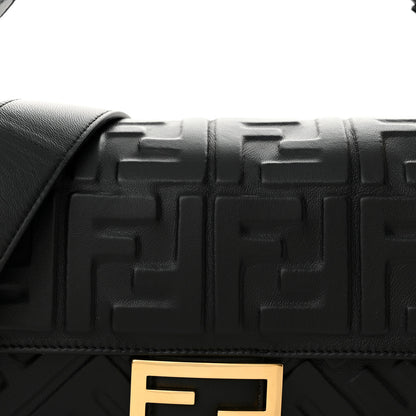 Fendi Nappa FF 1974 Embossed Baguette Black 8 of 11