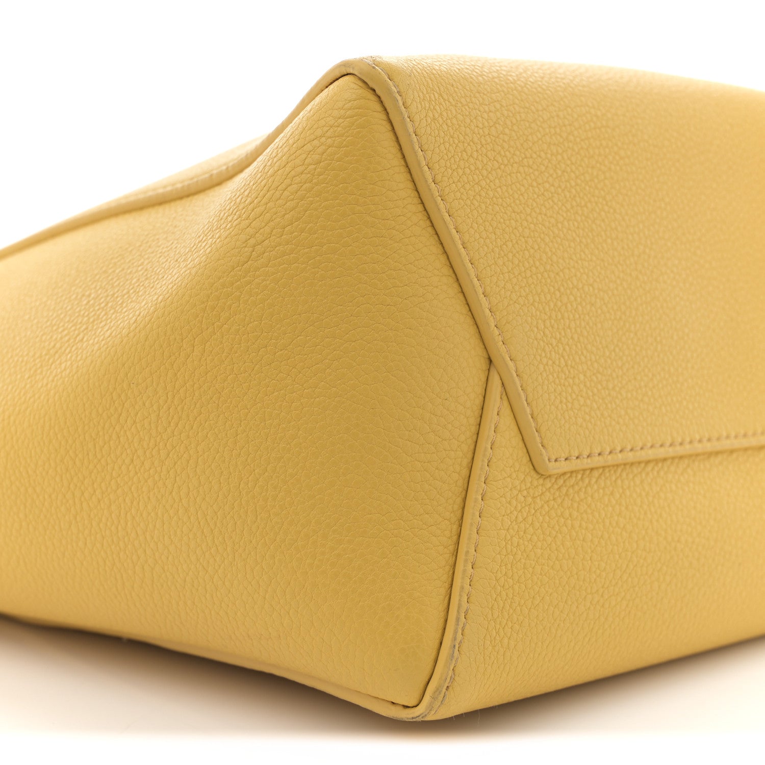 Celine Soft Grained Calfskin Small Sangle Bucket Bag Ocre 8 of 11