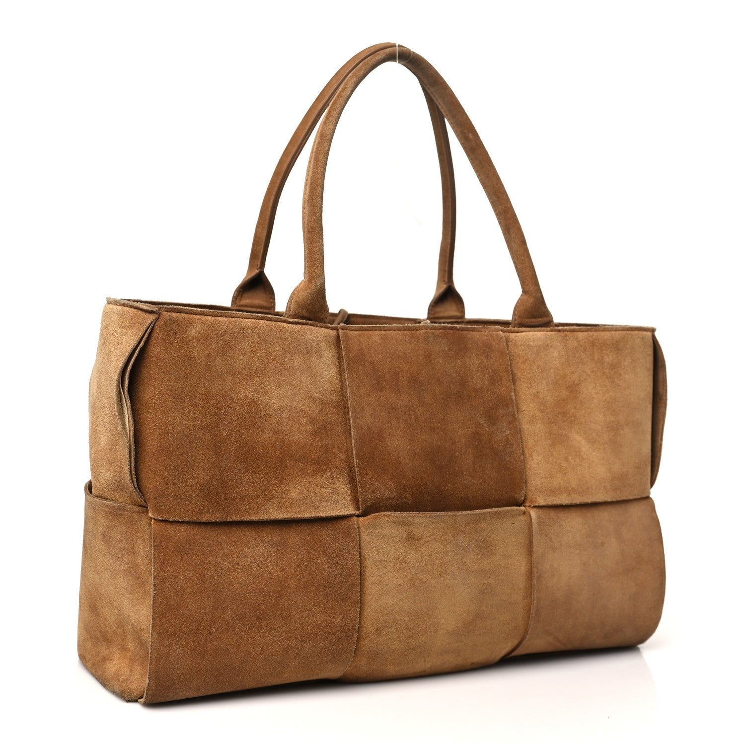 Bottega Veneta Suede Maxi Intrecciato Small Arco Tote Brown 4 of 11